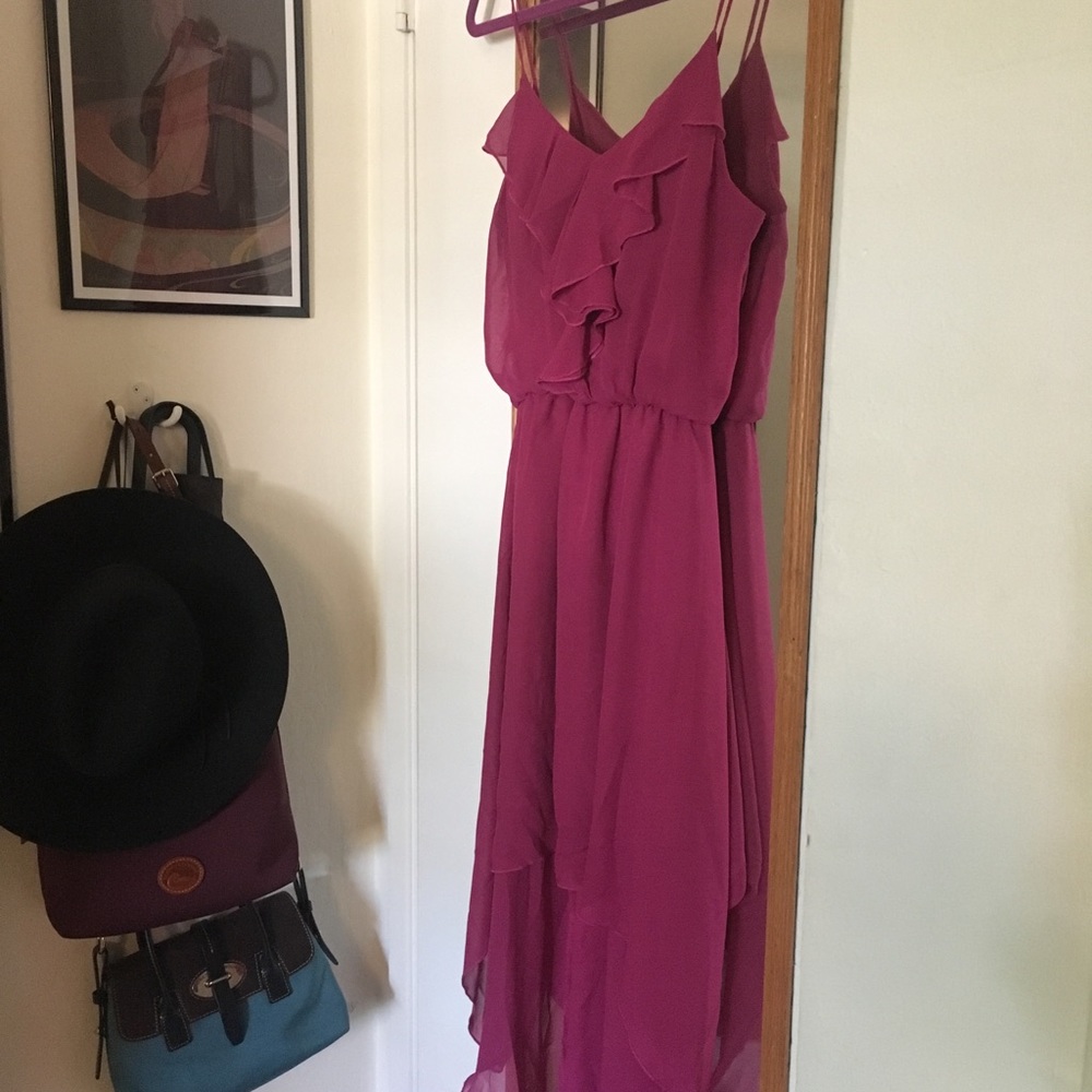 Magenta party dress